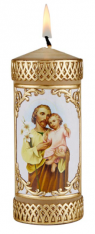 Saint Joseph & Child Small Devotional Candle
